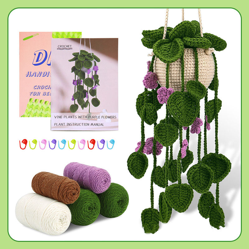 【DIY Kit】Diy Crochet Hanging Basket Pendant