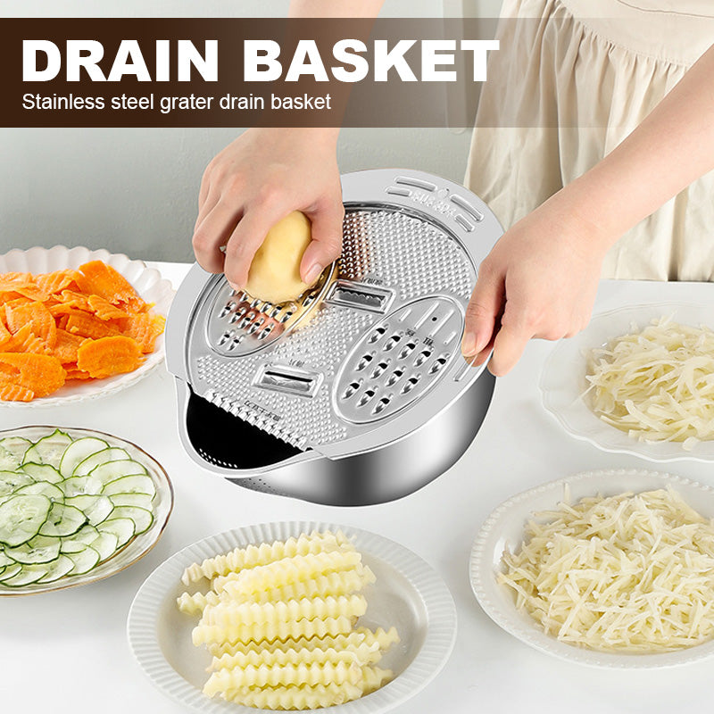 Stainless Steel Grater Drain Basket