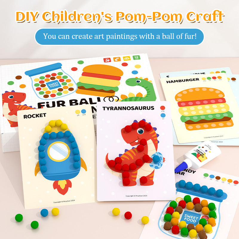 DIY Children's Pom-Pom Craft