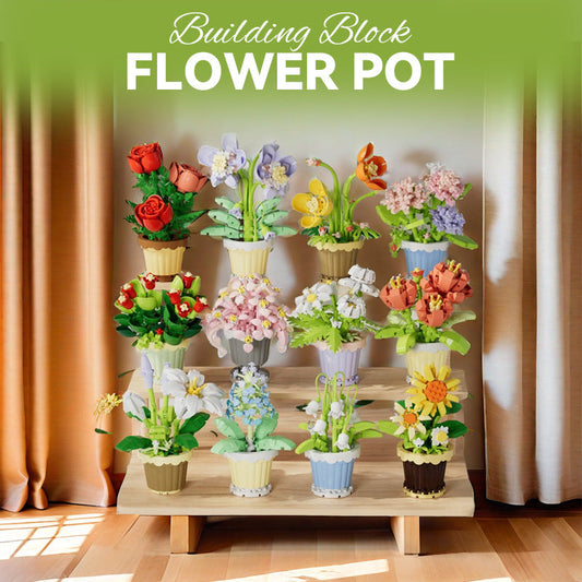 Building Block Flower Pot