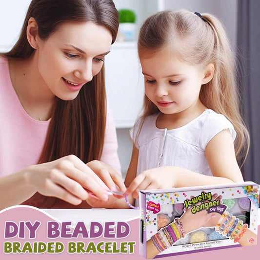 DIY Beaded Braided Bracelet