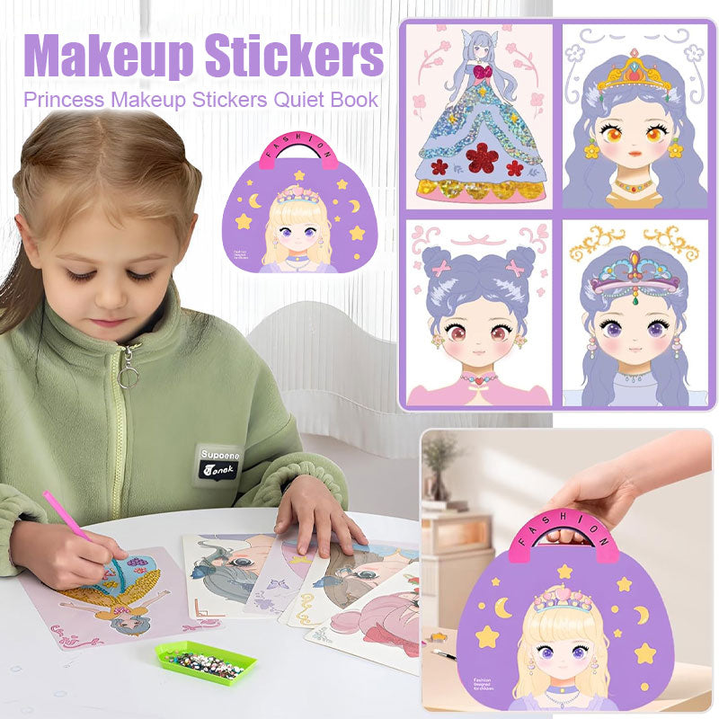 Princess Makeup Stickers Quiet Book