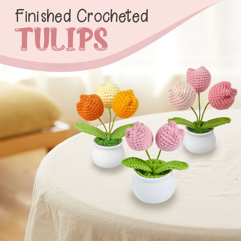 【Finished product】Finished Crocheted Tulips