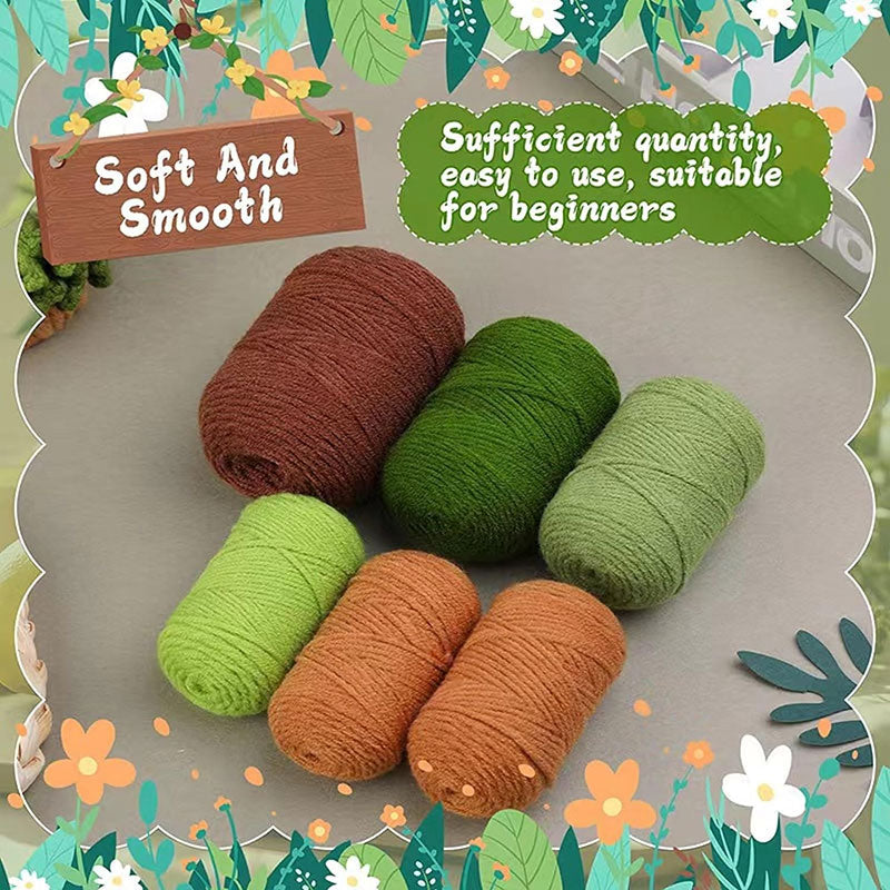 【DIY Kit】DIY Green Flower Coaster Crochet