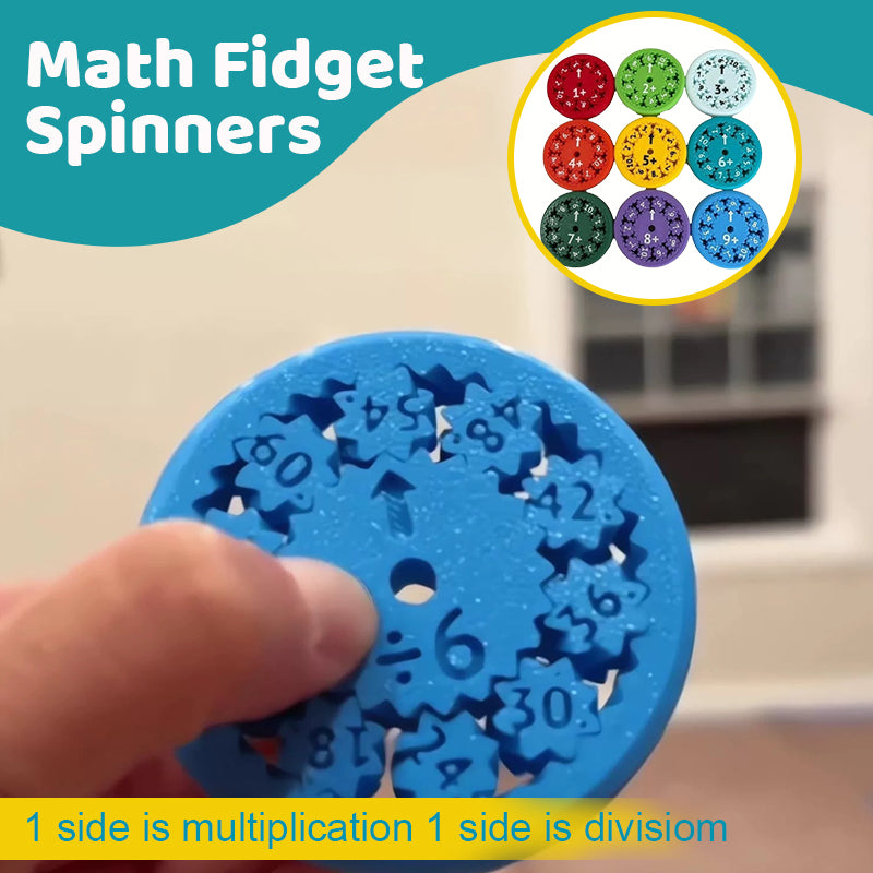 Math Facts Fidget Spinners