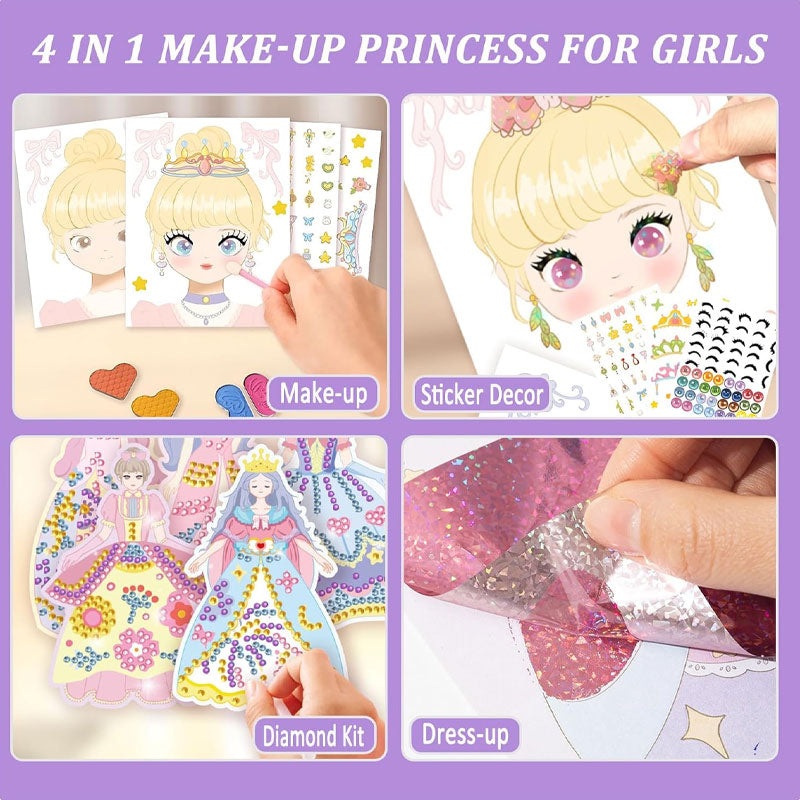 Princess Makeup Stickers Quiet Book