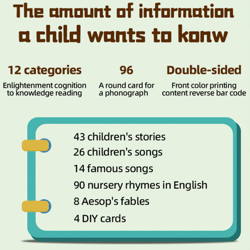 Children's early education phonograph story machine