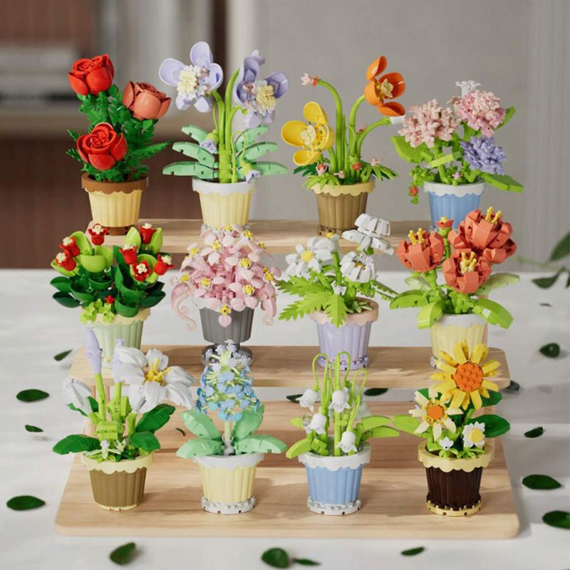 Building Block Flower Pot