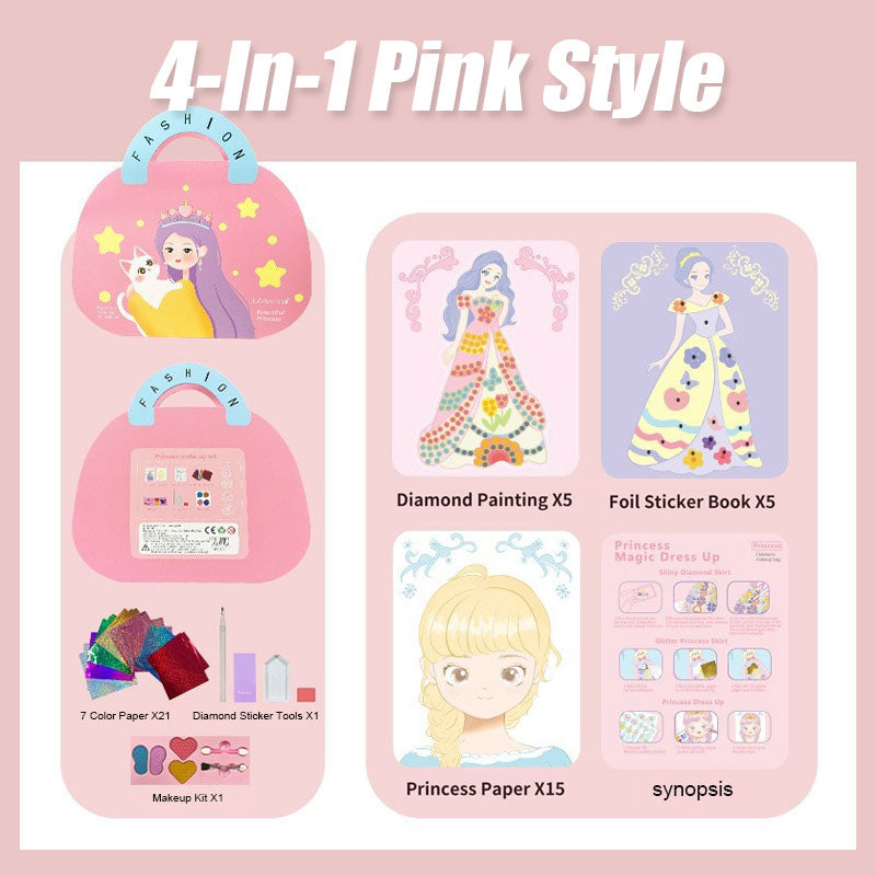 Princess Makeup Stickers Quiet Book