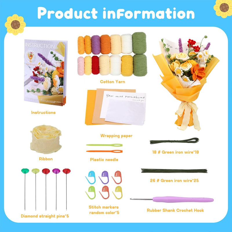 【DIY Kit】Diy Crochet Bouquet