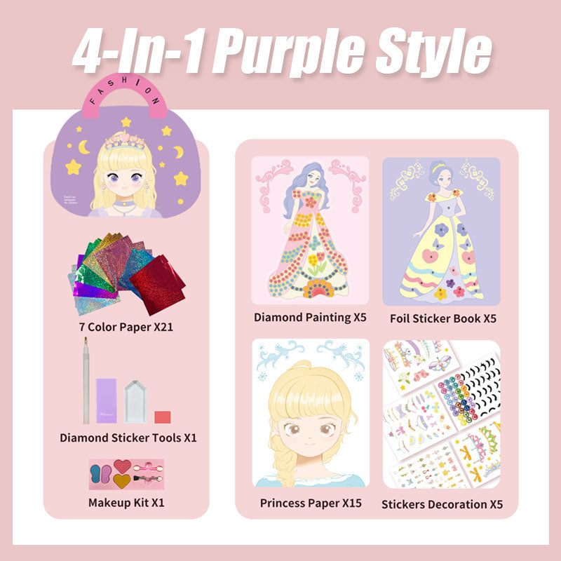 Princess Makeup Stickers Quiet Book