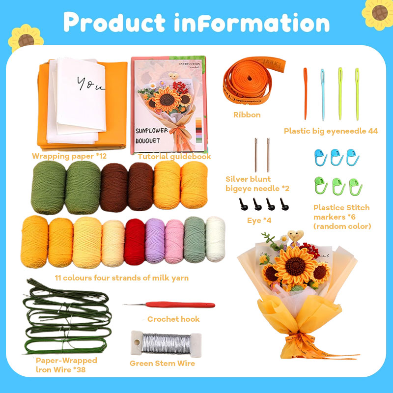 【DIY Kit】Diy Crochet Bouquet