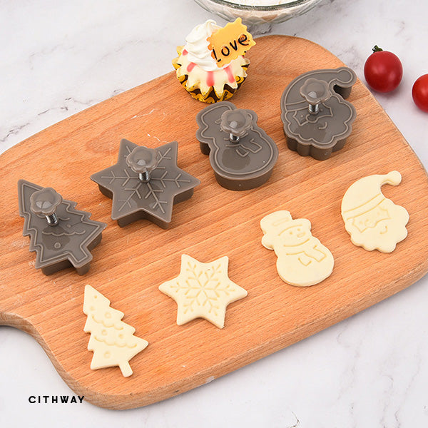 Christmas Baking Spring Cookies Stamp Set (4pcs)